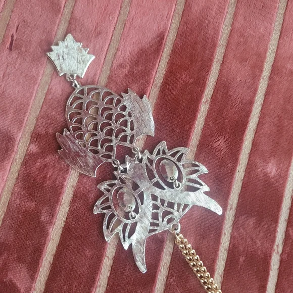 1980s XL Owl Necklace - Picture 6 of 7